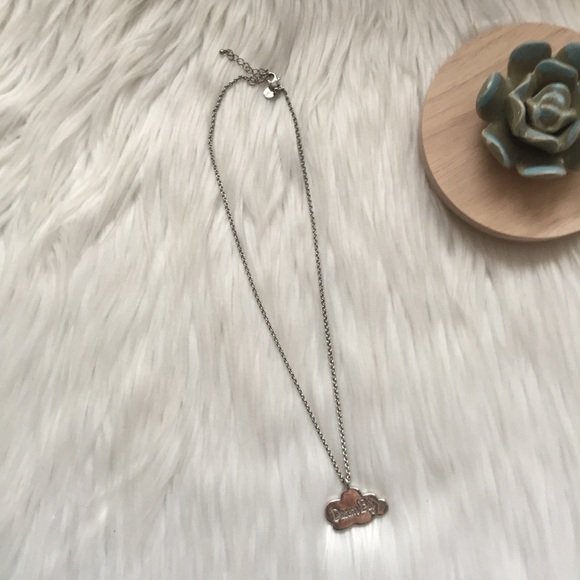 Dream Big Crystal Cloud Silver Necklace - Picture 8 of 9